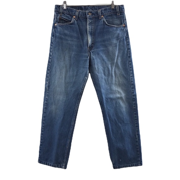 Levi's 505 Vintage Straight‎ Jeans Medium Wash Denim Mens 34x30 Cotton USA - Picture 1 of 11
